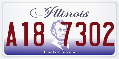 IL license plate A187302