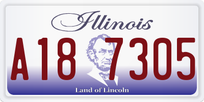 IL license plate A187305