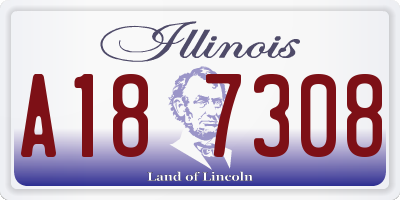 IL license plate A187308