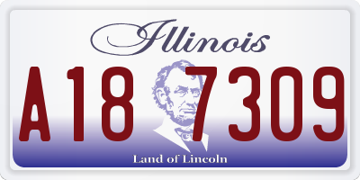 IL license plate A187309
