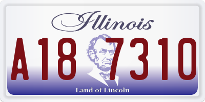 IL license plate A187310