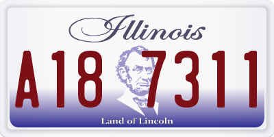 IL license plate A187311