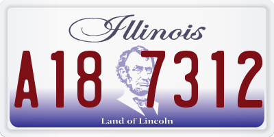 IL license plate A187312