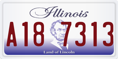 IL license plate A187313