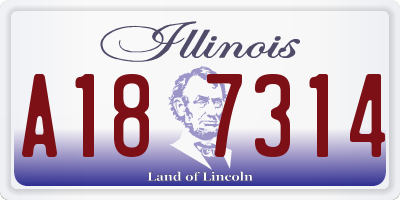 IL license plate A187314