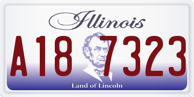 IL license plate A187323