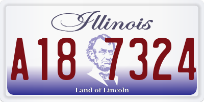 IL license plate A187324
