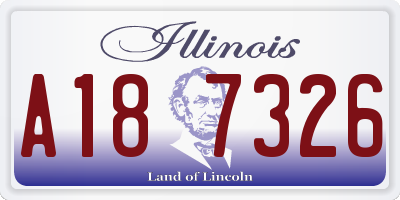 IL license plate A187326