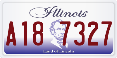 IL license plate A187327