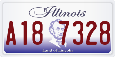 IL license plate A187328
