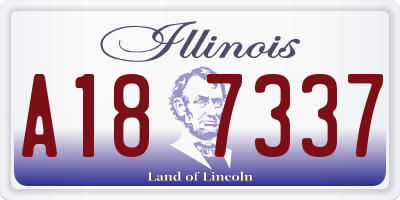 IL license plate A187337