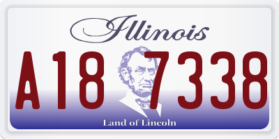 IL license plate A187338