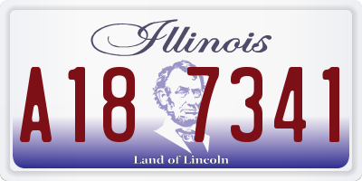 IL license plate A187341