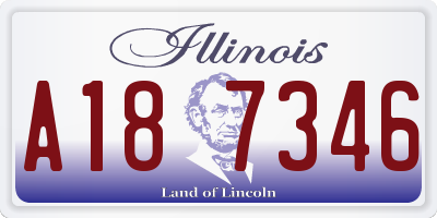 IL license plate A187346