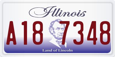 IL license plate A187348