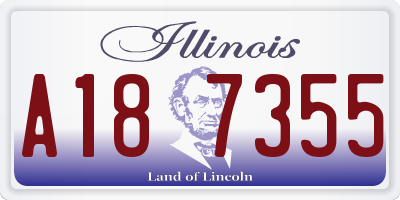 IL license plate A187355