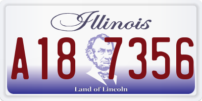 IL license plate A187356