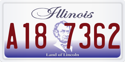 IL license plate A187362