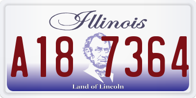 IL license plate A187364