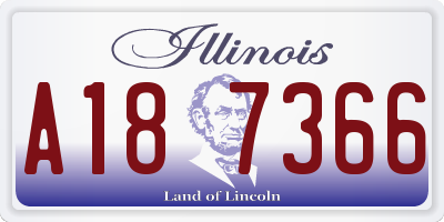 IL license plate A187366