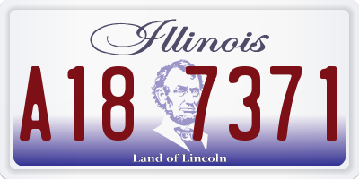 IL license plate A187371