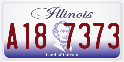 IL license plate A187373