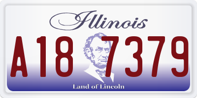 IL license plate A187379