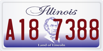 IL license plate A187388