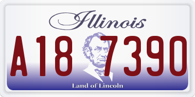 IL license plate A187390