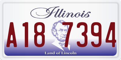 IL license plate A187394