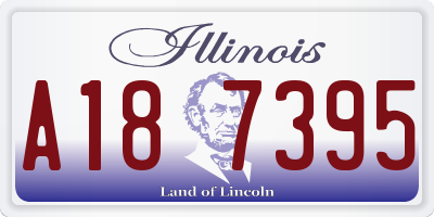 IL license plate A187395