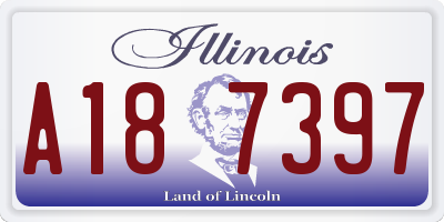 IL license plate A187397