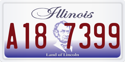 IL license plate A187399