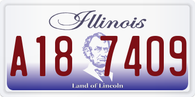 IL license plate A187409