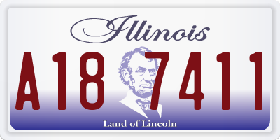 IL license plate A187411