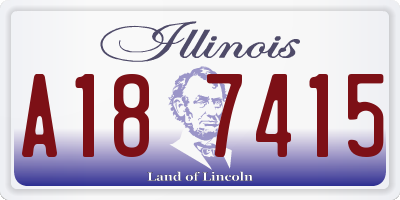 IL license plate A187415