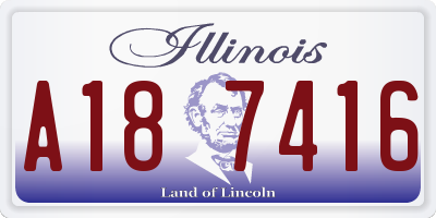 IL license plate A187416