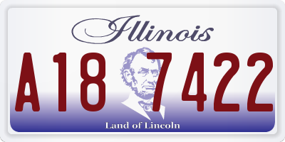 IL license plate A187422