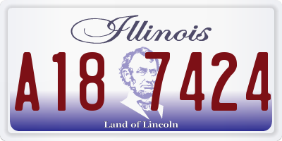 IL license plate A187424