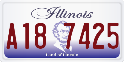 IL license plate A187425
