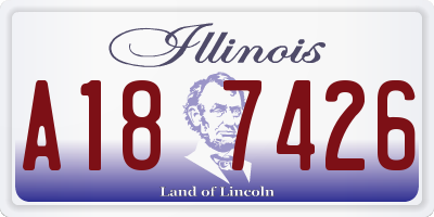 IL license plate A187426