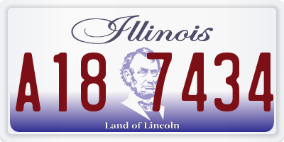 IL license plate A187434