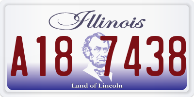 IL license plate A187438