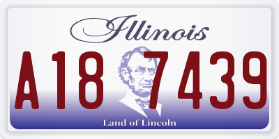 IL license plate A187439