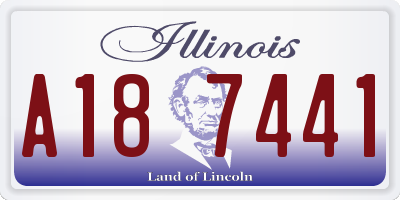 IL license plate A187441