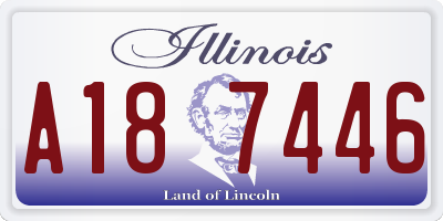 IL license plate A187446