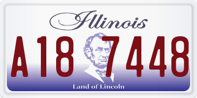 IL license plate A187448