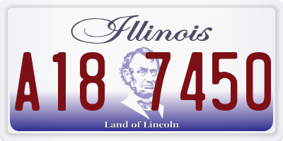 IL license plate A187450