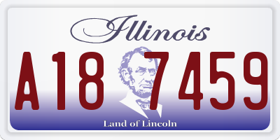 IL license plate A187459