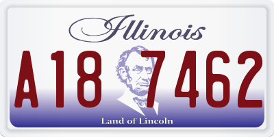 IL license plate A187462